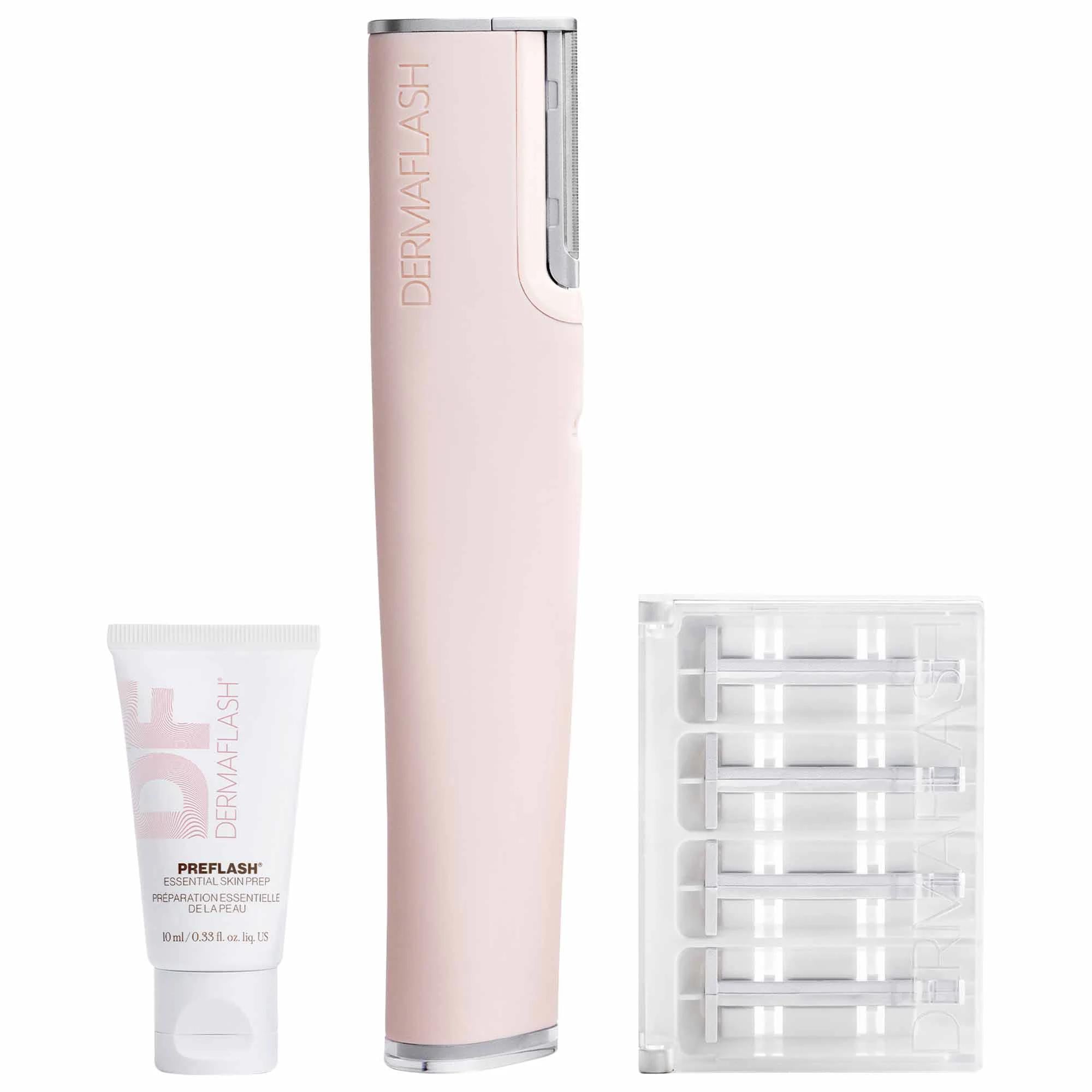 LUXE+ Advanced Sonic Dermaplaning Device for Anti-Aging Skincare - Exfoliating, Brightening, and Smoothening LUXE+ Sonic Dermaplaning Device - Anti-Aging Skincare dermaplaning device, at-home skincare, exfoliating device, anti-aging skincare, sonic exfoliation, skincare tools, high tech tools, anti-aging tools, cruelty-free, skincare device, skin exfoliation, peach fuzz removal, brightening skin, smoothening skin