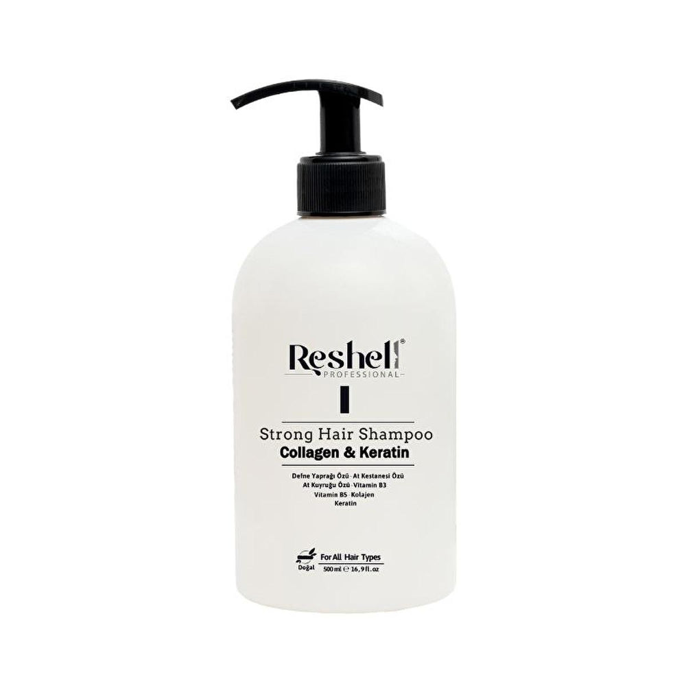 Reshell Collagen Keratin Hair Loss Shampoo: Strengthens, Thickens & Promotes Hair Growth - Salt & Sulfate Free, 16.91 fl oz Reshell Hair Loss Shampoo: Collagen & Keratin for Hair Growth hair loss shampoo, collagen keratin shampoo, shampoo for hair growth, anti-hair loss shampoo, hair thickening shampoo, shampoo for thinning hair, salt free shampoo, sulfate free shampoo, hair loss, thinning hair, collagen, keratin, hair growth, hair volume, salt-free, sulfate-free, shampoo, hair care, hair treatment, women's