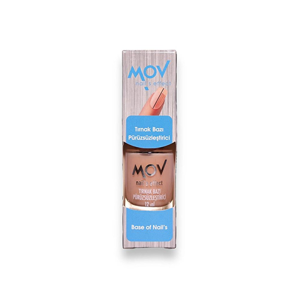 Mov Nail Base Coat & Ridge Smoother for Even Polish 12ml