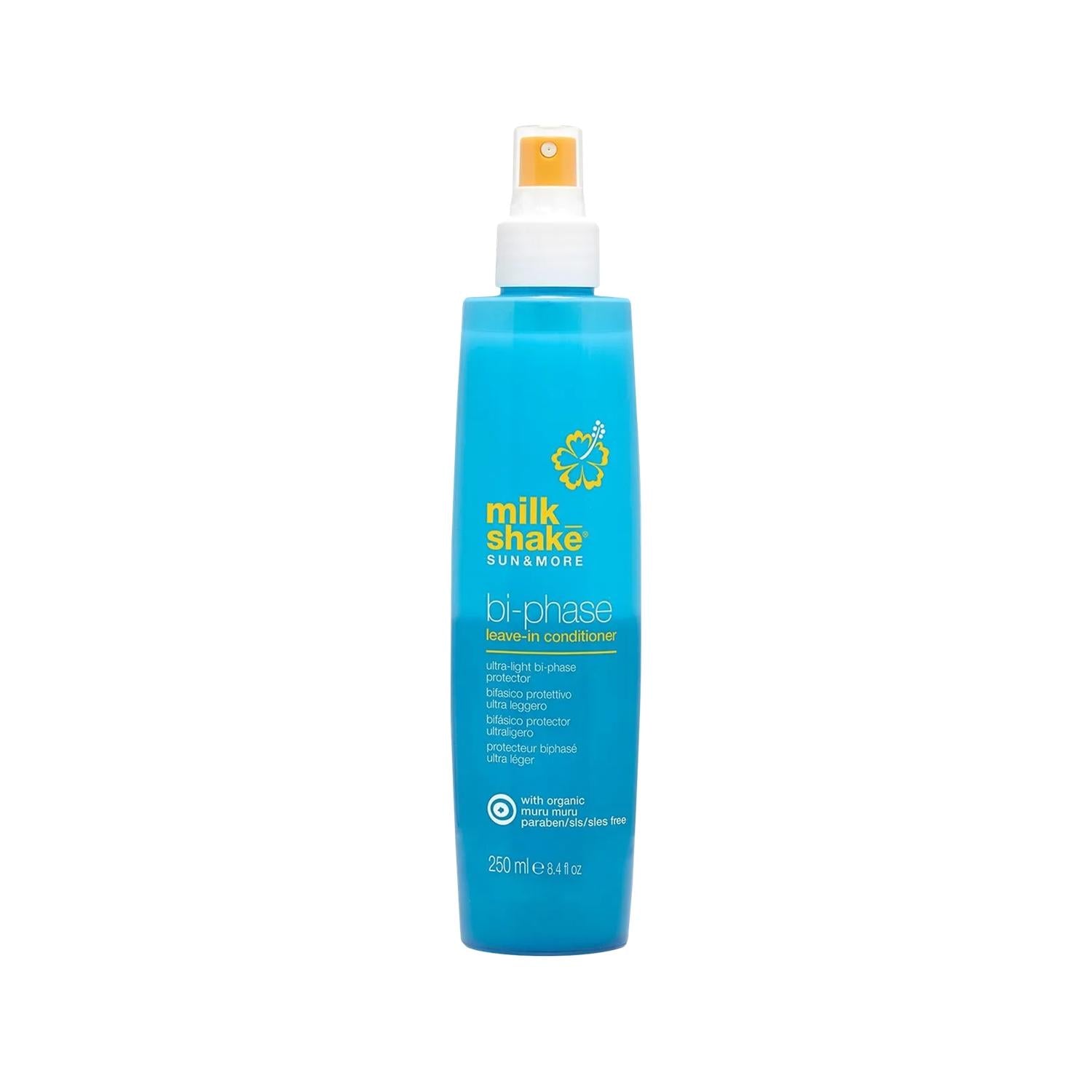 milk_shake Sun & More Bi-Phase Leave-In Hair Cream with Sun Protection - 250ml milk_shake Sun & More Bi-Phase Hair Cream leave-in hair cream, sun protection for hair, bi-phase hair product, milk_shake Sun & More, hair care product, hair protection, UV protection for hair, nourishing hair cream, conditioning hair treatment