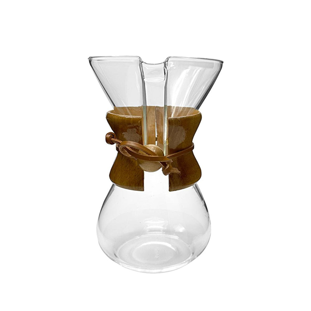 Luna Cucina Glass Coffee Brewer, Epinox Cam Kahve Demleme 600 ml - Manual Pour-Over Coffee Maker with Wooden - Food & Candy