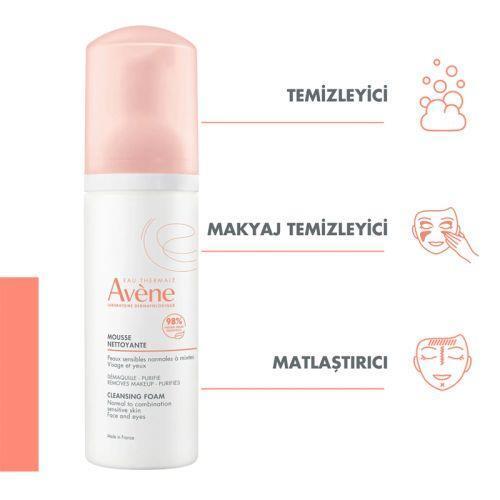 Avene Cleansing Foam - Gentle Facial Cleanser for Sensitive Skin, Normal to Combination Skin Types - 150ml, 5.07 fl oz Avene Cleansing Foam - Gentle Facial Cleanser Avene Cleansing Foam, Sensitive skin care, Gentle facial cleanser, Normal to combination skin, Skincare for sensitive skin, Facial cleanser, Gentle skincare, Sensitive skin products, Avene skincare, Cleansing Foam, Mousse Nettoyante