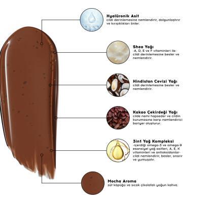 Cream Co. 3 in 1 Lip Balm - Mocha Tinted, Hyaluronic Acid & Ceramide - Moisturizing, Repairing, Vegan Cream Co. 3 in 1 Lip Balm - Mocha Tinted, Hyaluronic & Ceramide 3 in 1 Lip Balm, Mocha tinted lip balm, Hyaluronic Acid lip care, Vegan lip products, Dermatologically tested lip balm, Lip moisturizer, Tinted lip balm, Ceramide lip care, Lip repair, Multi-functional lip care, Natural lip products, Organic lip balm, Skincare for lips