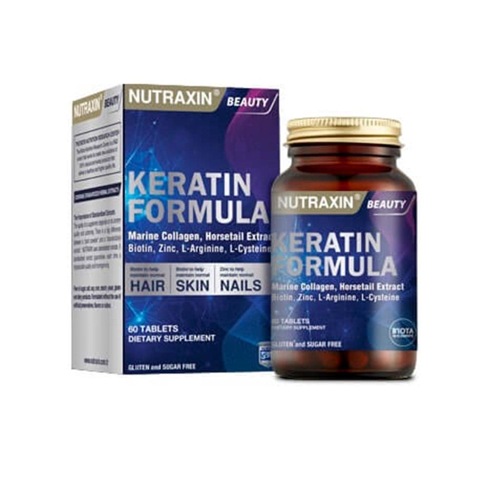 Nutraxin Keratin Formula - 60 Tablets | Hair, Skin & Nail Support - image 3