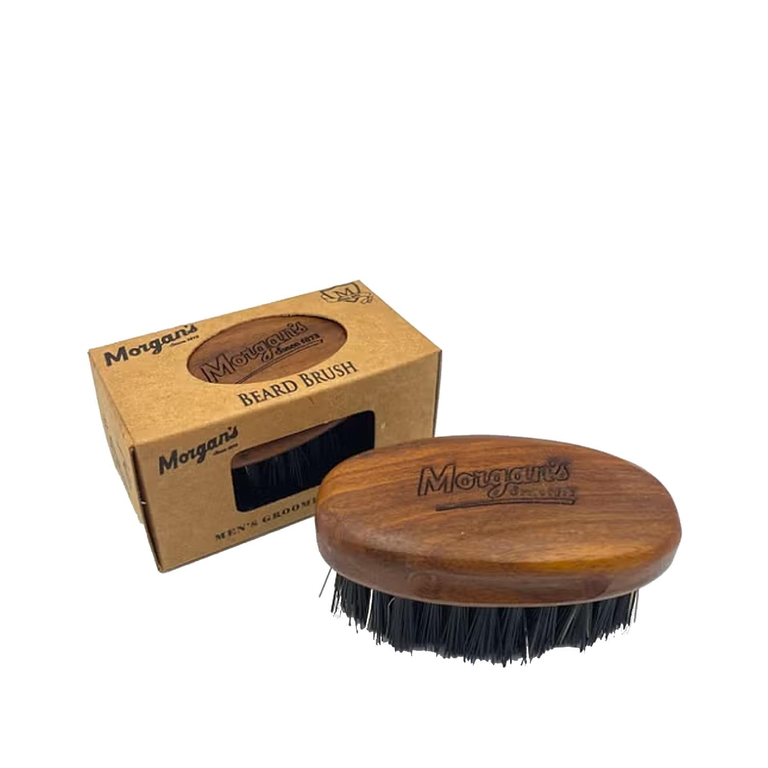Morgan's Small Beard Brush for Men's Grooming - Portable Beard Care Tool Morgan's Small Beard Brush for Men beard brush, small beard brush, men's grooming, beard care, Morgan's beard brush, grooming tools, beard styling, travel grooming, beard health, men's accessories