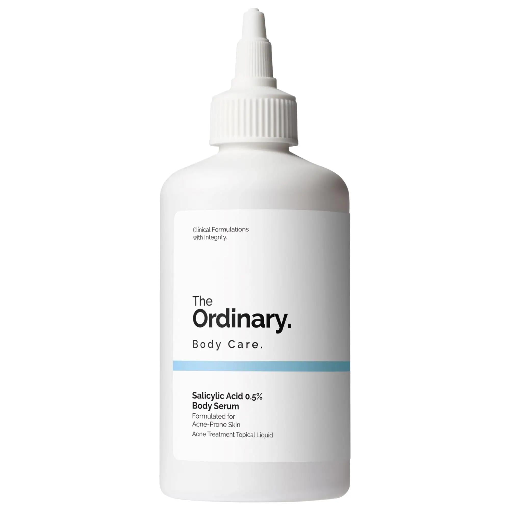 The Ordinary Salicylic Acid 0.5% Body Serum - Acne Treatment, Exfoliating, Vegan &amp; Cruelty-Free Salicylic Acid 0.5% Body Serum - Acne Treatment &amp; Exfoliating acne treatment body serum, salicylic acid body wash, vegan skincare products, gluten-free body care, cruelty-free skincare, exfoliating body serum, body acne treatment, smooth skin texture, sensitive skin friendly, vegan skincare, cruelty-free skincare products, skincare for acne, body serum for acne, salicylic acid benefits