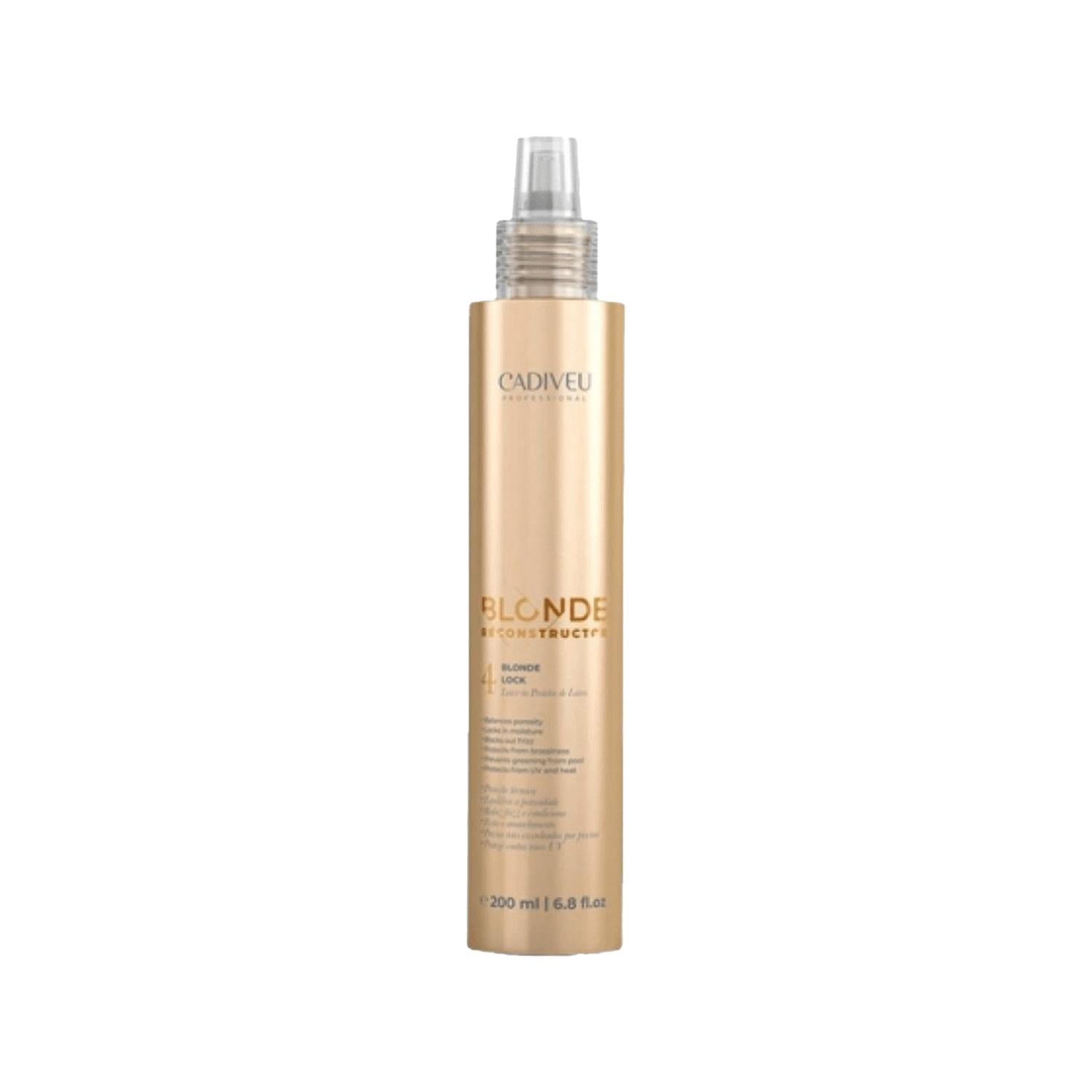Cadiveu Blonde Reconstructor Renk Kilit Sprey 200ml - Color Lock Spray for Blonde Hair, Hair Reconstructor Spray Cadiveu Blonde Reconstructor 200ml - Best Color Lock Spray blonde hair spray, color lock spray for blonde hair, hair reconstructor spray, Cadiveu Blonde Reconstructor, color-treated hair care, hair care products, blonde hair maintenance, color preservation, hair repair, gentle hair products, chemical-free hair care, salon quality hair products, long-lasting hair color