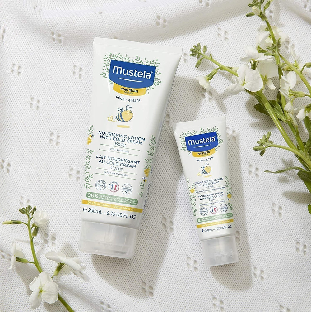 Mustela Nourishing Body Lotion for Newborns - Cold Cream, 96% Natural Ingredients, Dermatologically Tested - 6.76 - view 3