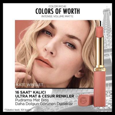 Loreal Paris Color Riche Intense Volume Matte Lipstick - 500 Beige Freedom - Long Lasting, Hyaluronic Acid for Fuller Lips Loreal Paris Matte Lipstick - Volumizing, Long Lasting Color Loreal lipstick, matte lipstick, hyaluronic acid lipstick, long lasting lipstick, volumizing lipstick, beige lipstick, Color Riche lipstick, matte lip color, fuller lips lipstick, 500 Beige Freedom, lipstick, lip color, makeup, cosmetics, long-wearing, volumizing, hydrating, plumping, beige, nude lipstick, everyday lipstick, s