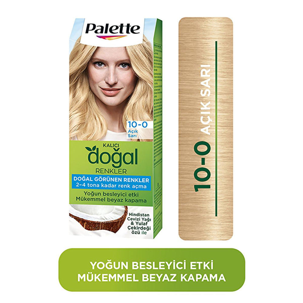 Palette Natural Light Blonde Hair Dye 10-0 - Permanent, Natural Ingredients Enriched Formula - view 3