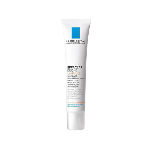 La Roche Posay Effaclar Duo+ Unifiant Medium 40ml - Acne Treatment Moisturizer with Salicylic Acid & Niacinamide La Roche Posay Effaclar Duo+: Acne Treatment Moisturizer acne treatment moisturizer, salicylic acid skincare, niacinamide for skin brightening, non-comedogenic moisturizer, sensitive skin care products, La Roche Posay, Effaclar Duo+, acne control, skin hydration, unifying coverage, water-based formula, glycerin, capryloyl salicylic acid, daily skincare, makeup primer, gentle skincare, skincare fo