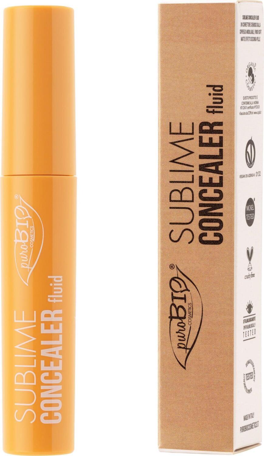 Purobio Süblime Concealer Fluid - Matte Finish, Organic Aloe Vera, Under Eye Concealer for Dark Circles - view 2