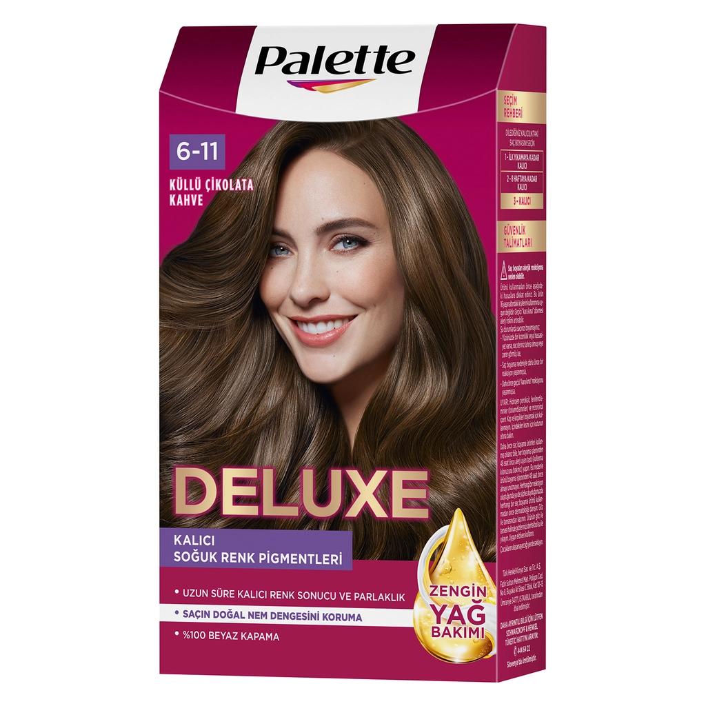 Palette Deluxe Ash Chocolate Brown Hair Dye 611 115 ml