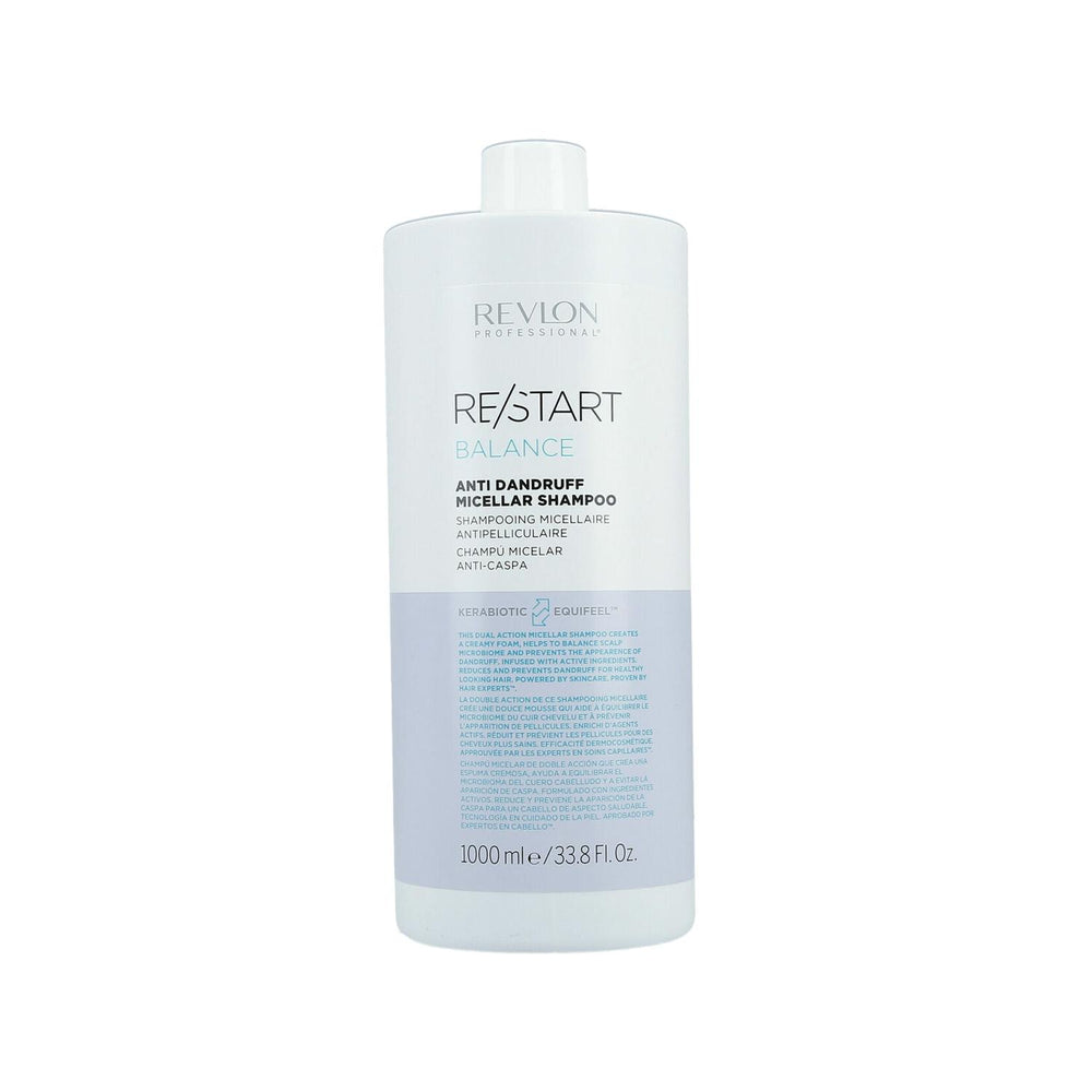 Revlon Restart Balance Anti-Dandruff Micellar Shampoo - 1000ml - Gentle Cleanse, Itch Relief, Flaky Scalp Solution Revlon Anti-Dandruff Shampoo - Micellar, Itch Relief - 1000ml anti dandruff shampoo, dandruff shampoo, micellar shampoo, Revlon shampoo, Revlon Restart Balance, itchy scalp shampoo, flaky scalp shampoo, 1000 ml shampoo, large shampoo bottle, shampoo, anti-dandruff, scalp care, hair care, flaky scalp, itchy scalp, gentle shampoo, cleansing shampoo, hair cleanser, dandruff treatment, scalp treatm