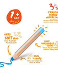 Carioca Toddler Washable Paint Markers - 10 Colors, 3 in 1 Design, Non-Toxic Art Supplies for Kids 1+ Year Carioca Washable Paint Markers for Toddlers - 10 Colors toddler art supplies, washable paint markers, non-toxic art tools, children's drawing tools, baby art supplies, Carioca, art supplies for kids, washable markers, toddler crafts, kids art, early childhood education, creative toys, safe art supplies