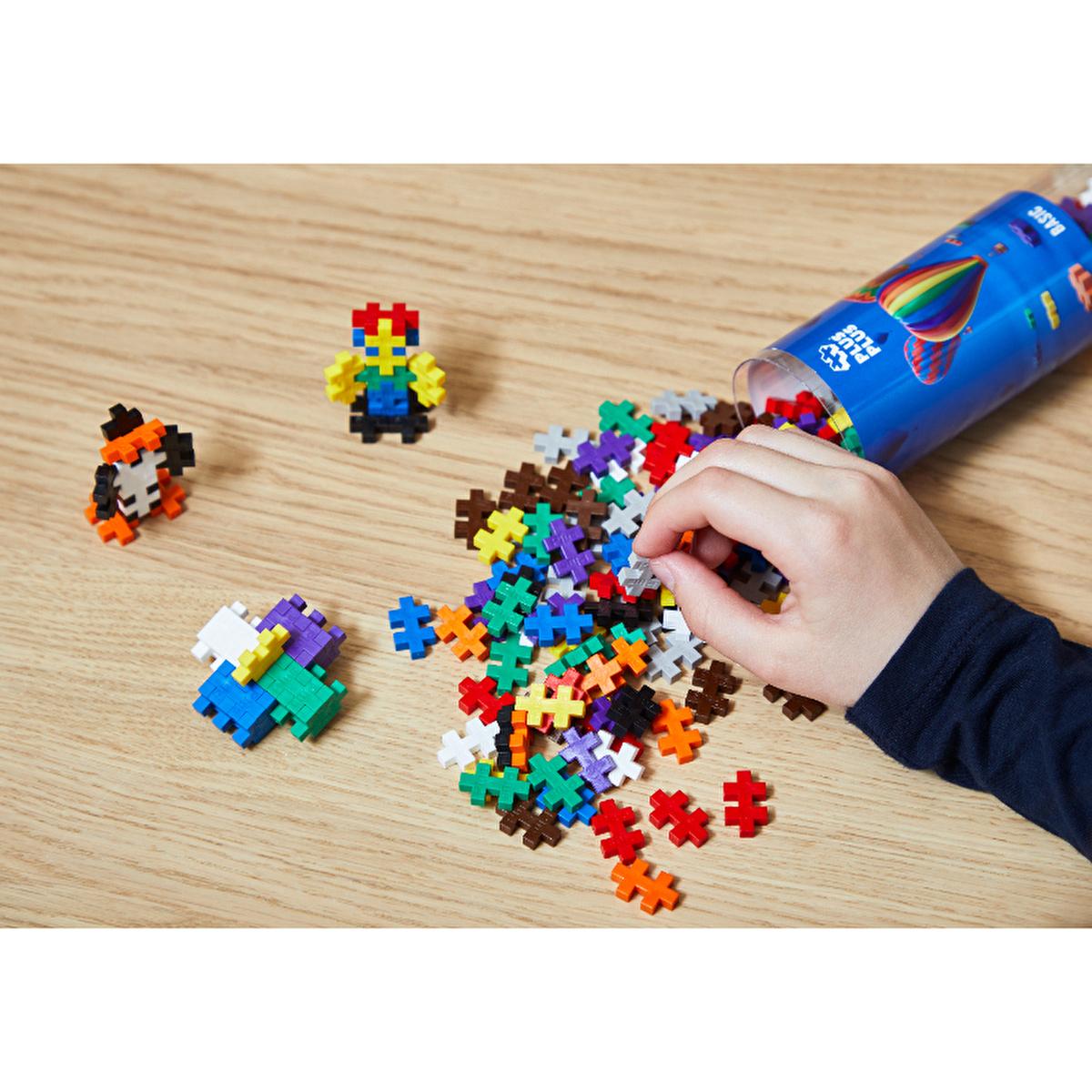 Plus Plus Construction Toy Basic Mix 240 Piece Set - Creative Building Blocks Made in Denmark Plus Plus 240 Piece Construction Toy Set Plus Plus toy, construction toy, creative building set, educational toy, Danish made toy, building blocks, kids toys, educational building toys, creative toys, Denmark made, 240 piece set, reusable storage, travel friendly