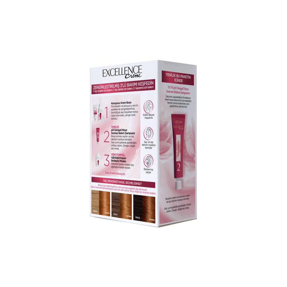 L'Oreal Paris Excellence Creme Hair Color 7.43 Sultan Copper
