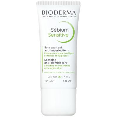 Bioderma Sebium Sensitive 30 Ml - Sensitive Skin Care for Acne-Prone Skin, Hypoallergenic & Fragrance-Free - Acne Treatment