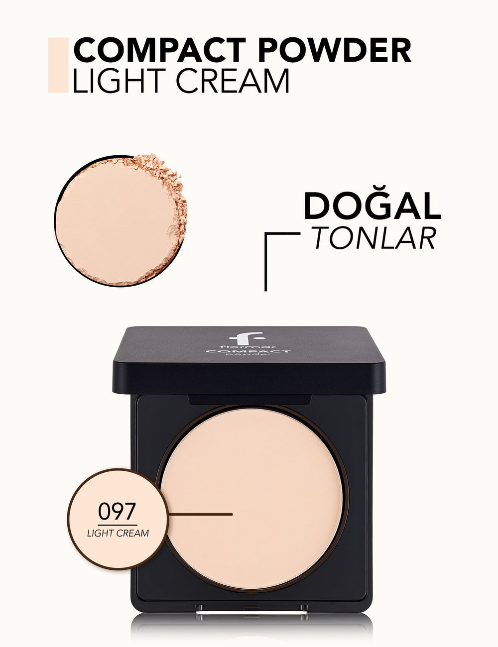 Flormar Compact Powder High Pigment Matte Finish 11g