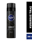 NIVEA Men Deep Dimension Shaving Gel 200ml - With Active Charcoal