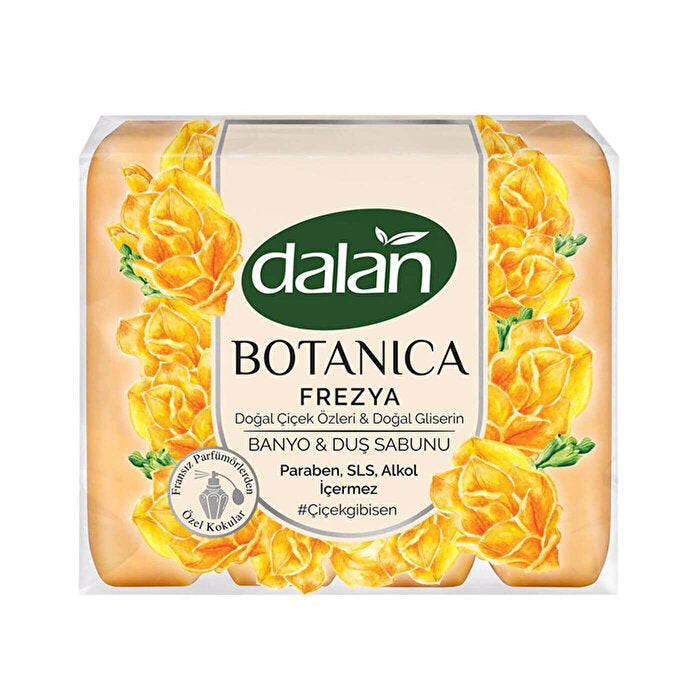 Dalan Botanica Frezyia Soap Set - 4 Bars of 150g | Floral Scent - Perfume