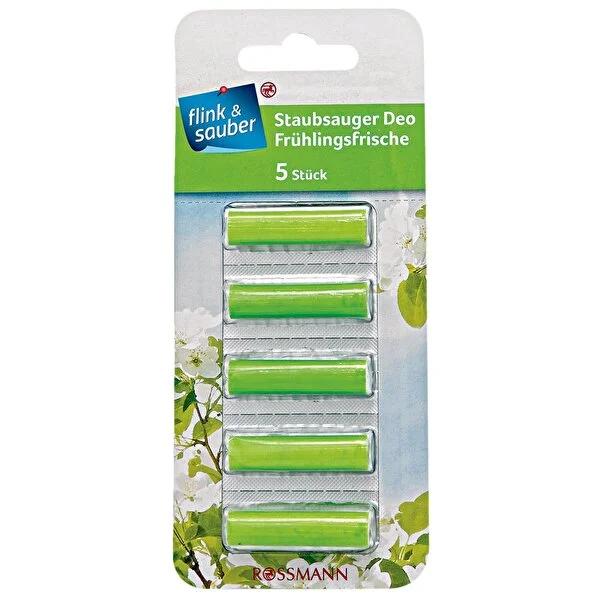 Flink & Sauber Spring Freshness Vacuum Cleaner Fragrance Cartridge 5-Pack - Enhances Cleaning Experience with Pleasant Scent Flink & Sauber Spring Freshness Vacuum Fragrance Cartridge 5-Pack vacuum cleaner fragrance, fragrance cartridge, spring freshness scent, vacuum cleaner accessories, cleaning supplies, home fragrance, cleaning experience, pleasant scent, bagged vacuum cleaners, Flink & Sauber