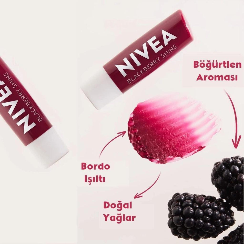 Nivea Double Effect Eye Makeup Remover & Blackberry Lip Balm Set