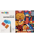 Carioca Plus 12-Color Watercolor Paint Set with Brush - High-Quality Art Supplies for Children and Enthusiasts - view 2
