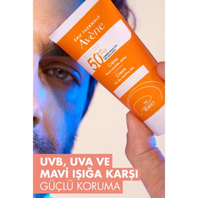 Avene Fragrance-Free Sunscreen Cream for Dry Skin SPF50+ - Water-Resistant &amp; Moisturizing - image 17