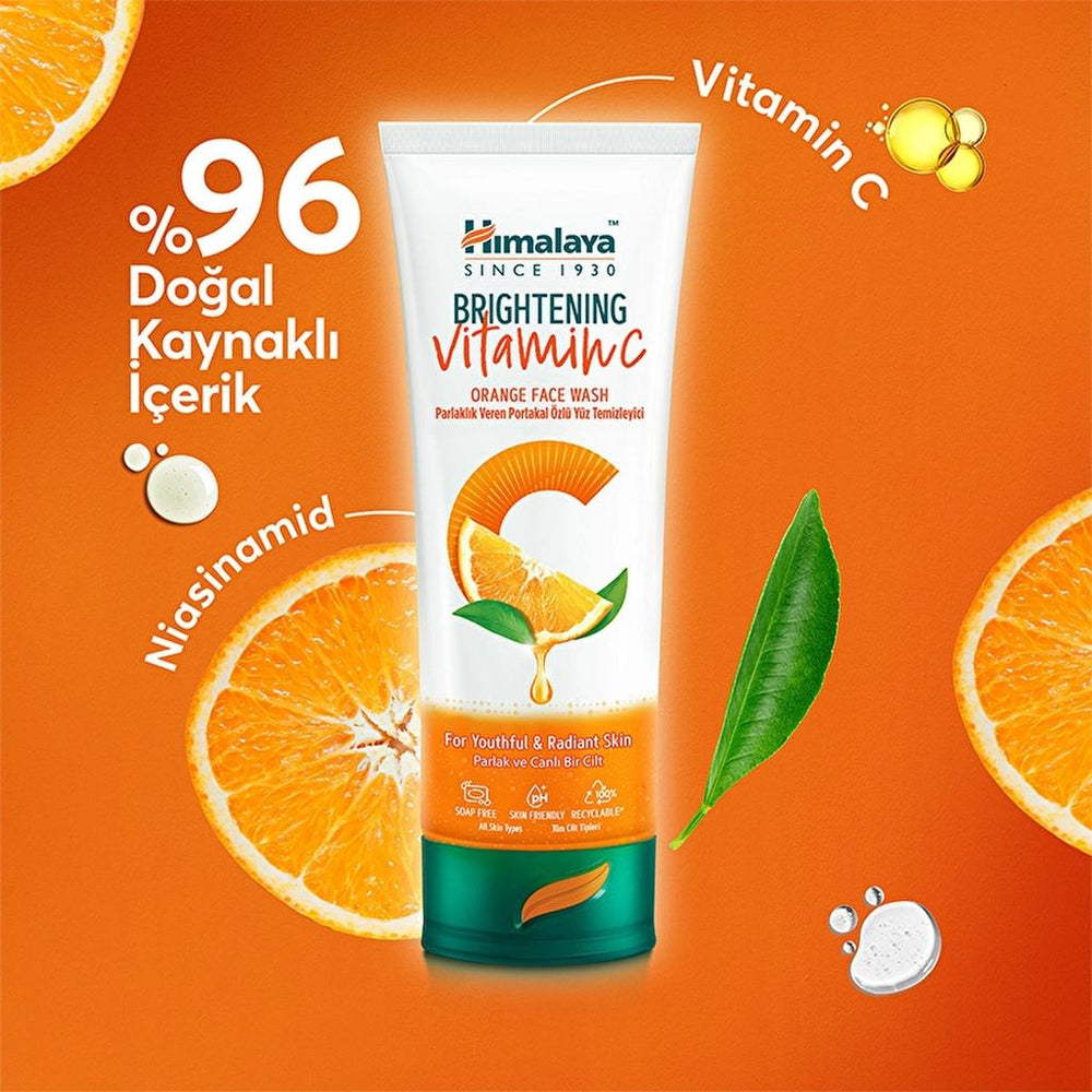 Himalaya Brightening Vitamin C Orange Face Wash 100 ml