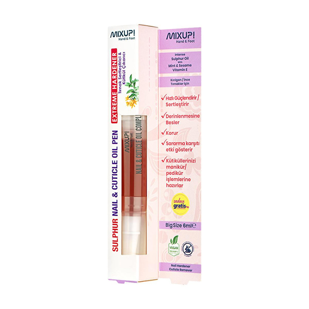 Mixup. Nail Strengthener & Cuticle Remover - 6ml - Nourishes & Strengthens Nails, Vitamin E Rich for Nail Health - view 4