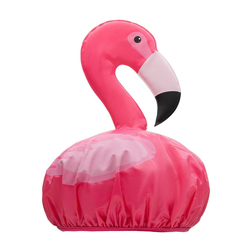 Eklips Flamingo Hair Bonnet - Waterproof Hair Accessory with Adjustable Elastic Band - Hair Care