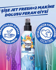 Yumoş Fabric Refreshing Spray Lilyum Scent - 6.76 fl oz, Anti-Wrinkle, Quick Refreshing for Clothes Yumoş Fabric Refreshing Spray - Quick & Anti-Wrinkle Fabric refreshing spray, Clothing care product, Anti-wrinkle spray, Freshening spray for clothes, Lilyum scented fabric refresher, Quick clothing refresh, Wrinkle reduction spray, Dermatologically tested fabric spray, Convenient laundry solution, Travel essentials, Gym clothes refresh, Busy lifestyle clothing care