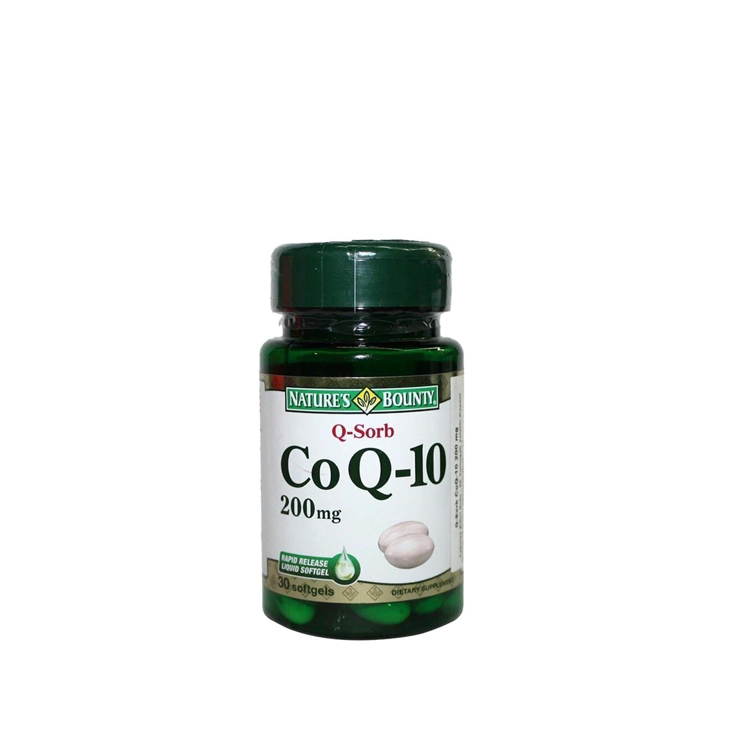 Nature's Bounty Coenzyme Q-10 200 Mg Q-Sorb 30 Capsules - Antioxidant Heart Health Supplement Coenzyme Q-10 200Mg - Heart Health & Energy Support Coenzyme Q-10 supplement, Antioxidant support, Heart health supplement, Energy production support, Q-Sorb Coenzyme Q-10, Dietary Supplement, Health and Wellness, Heart Health Support, Antioxidant Supplement, Energy Boost, Nature's Bounty