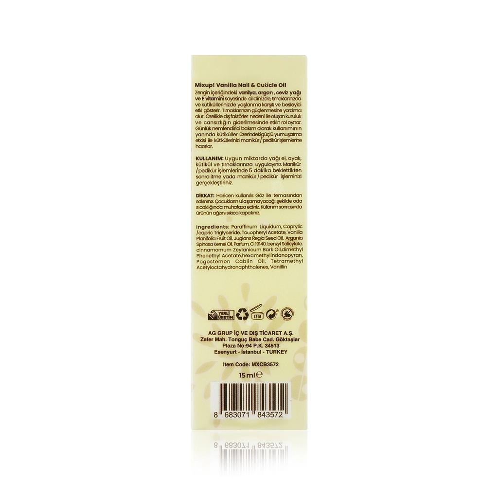 Mixup! Vanilla Cuticle Softening &amp; Nail Care Oil 15 ml