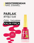 Flormar Mediterranean Shiny Finish Nail Polish 009 Red of the Sea