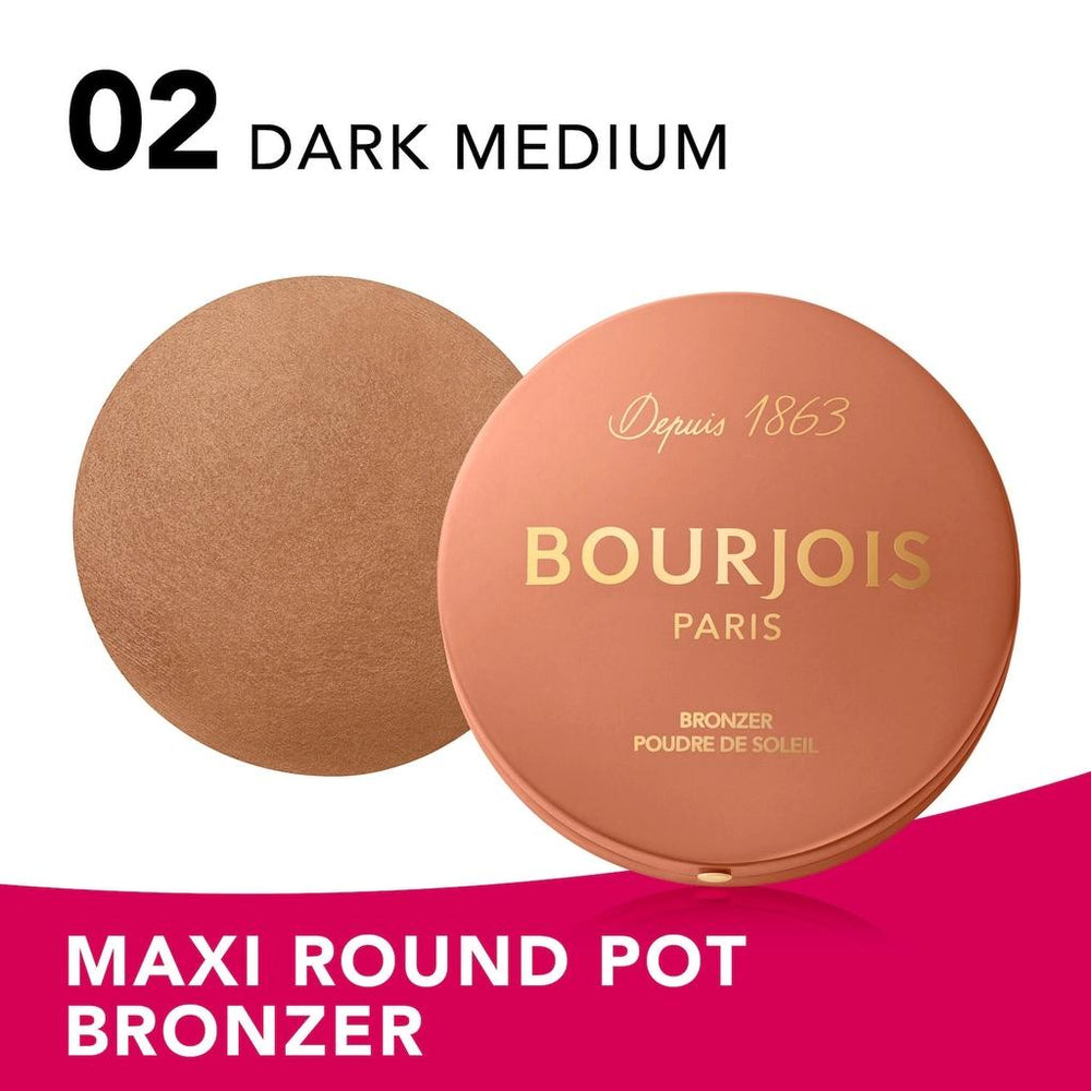 Bourjois Maxi Round Pot Bronzer Dark Medium Glow 15g