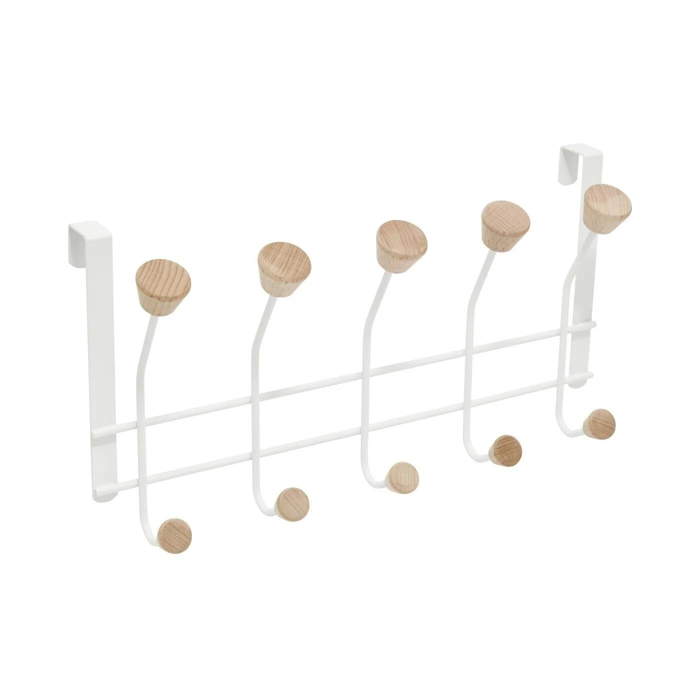 Ideenwelt Over the Door Hook with White Wood Detail