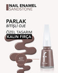 Flormar Nail Enamel Yoğun Pigmentli Oje 427 Sandstone - Long Lasting & Nourishing Nail Polish - view 5