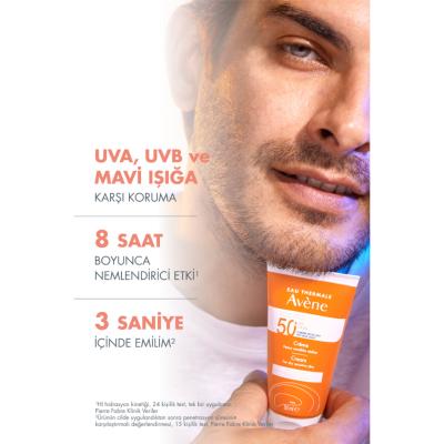 Avene Fragrance-Free Sunscreen Cream for Dry Skin SPF50+ - Water-Resistant &amp; Moisturizing - image 15