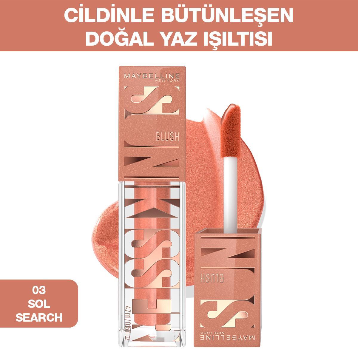 Maybelline New York Sunkisser Liquid Blush - Natural-Looking, 12-Hour Lasting, Vitamin E Enriched Maybelline Sunkisser Liquid Blush - 12hr Lasting, Vitamin E Liquid Blush, Long-lasting Makeup, Natural-looking Blush, Vitamin E Enriched, Easy Application, Makeup, Cosmetics, Beauty Products, Cheek Color, Sun-Kissed Glow, Everyday Makeup, Special Occasion Makeup