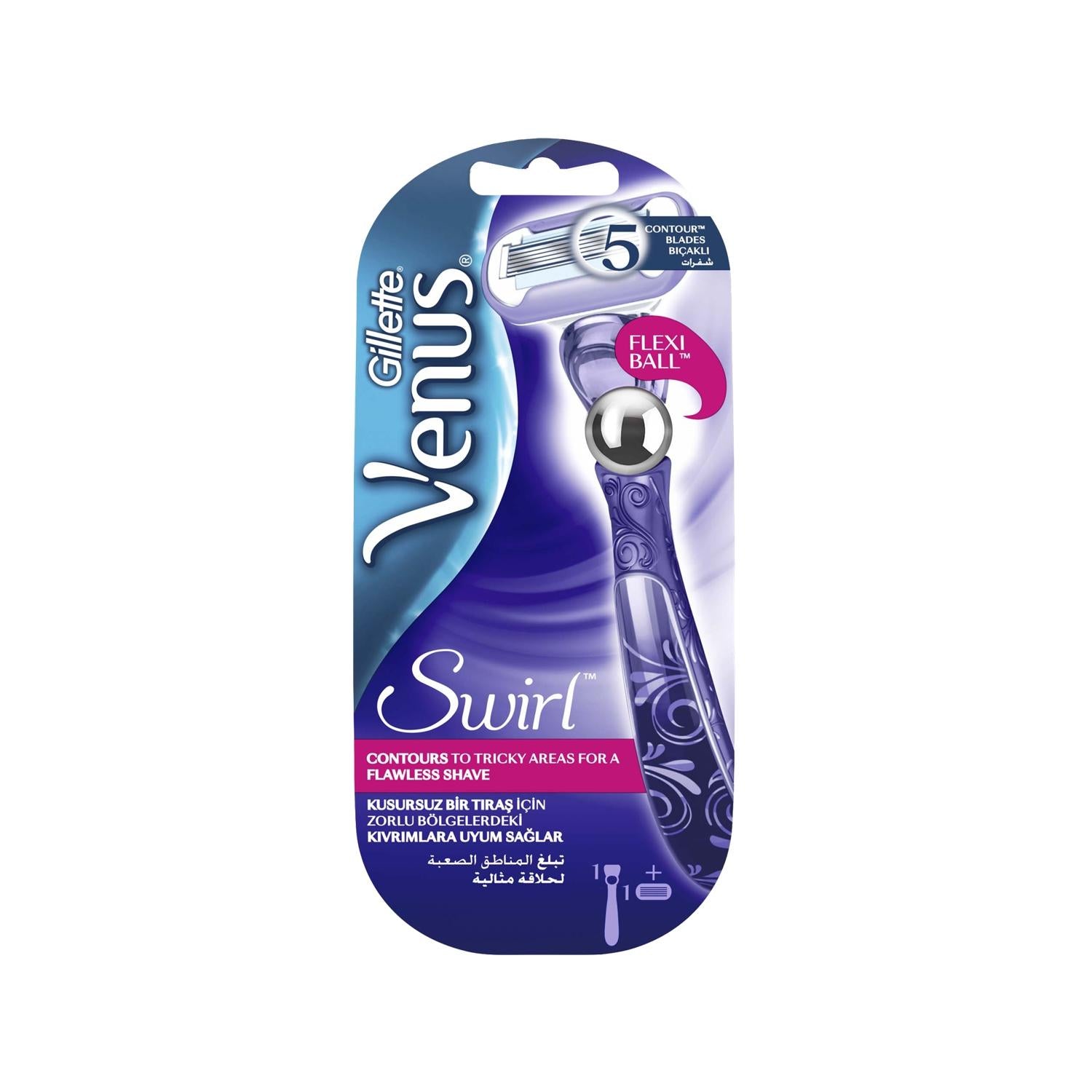 Gillette Venus Swirl Women&#39;s Razor with Replaceable Blades - Safe and Efficient Shaving for Women Gillette Venus Swirl Razor - Safe &amp; Efficient Shaving Women&#39;s Razor, Gillette Venus, Replaceable Razor Blades, Female Shaving, Personal Grooming, Shaving Essentials, Women&#39;s Grooming Products, Gillette Venus Swirl, Safe Shaving, Efficient Shaving