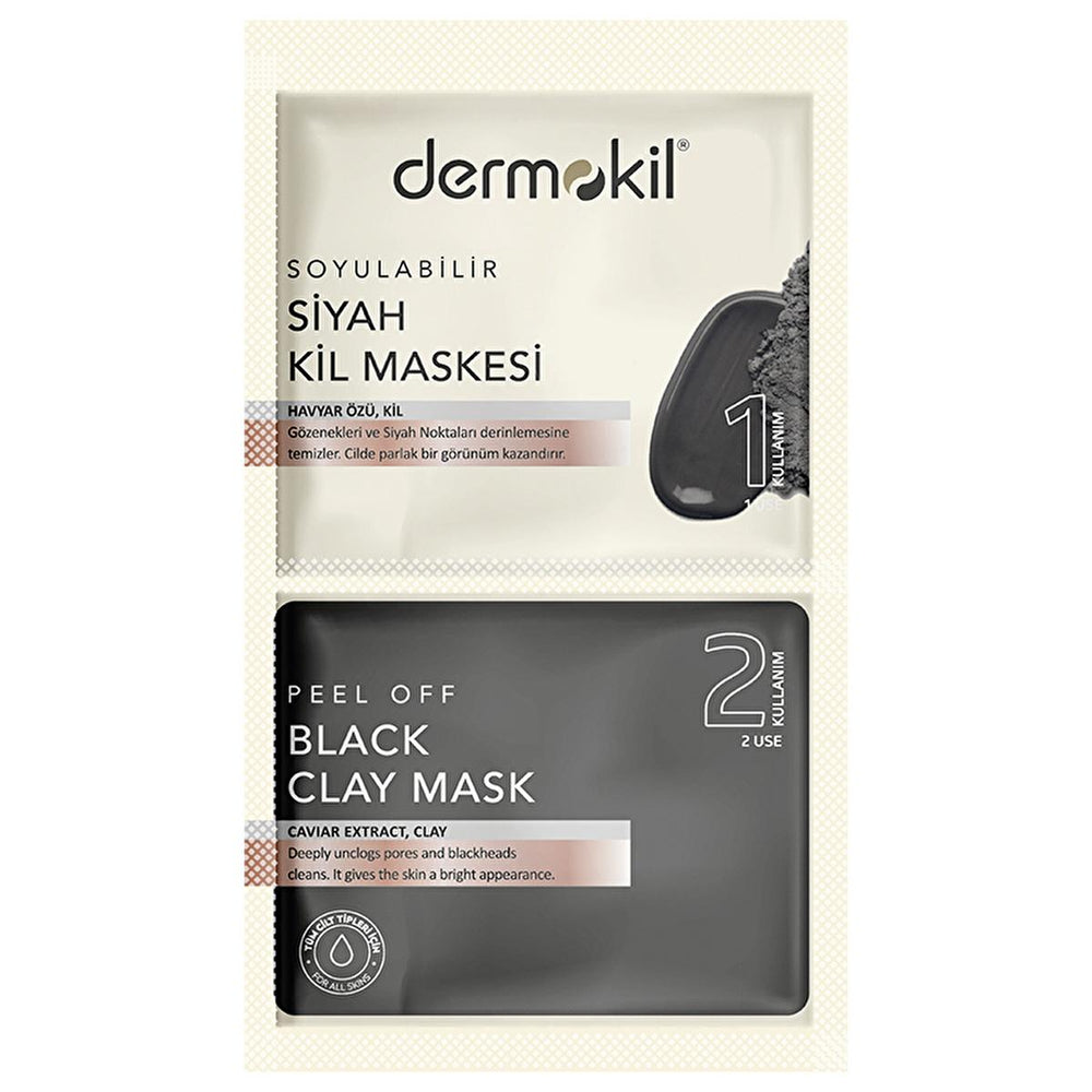 Dermokil Black Caviar Face Mask - Anti-Aging, Deep Cleansing, 0.51 fl oz - Face Mask