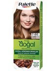 Palette Natural Hair Dye - Long-lasting Color with Natural Ingredients - 7-60 Fındık Kahve - Hair Dye