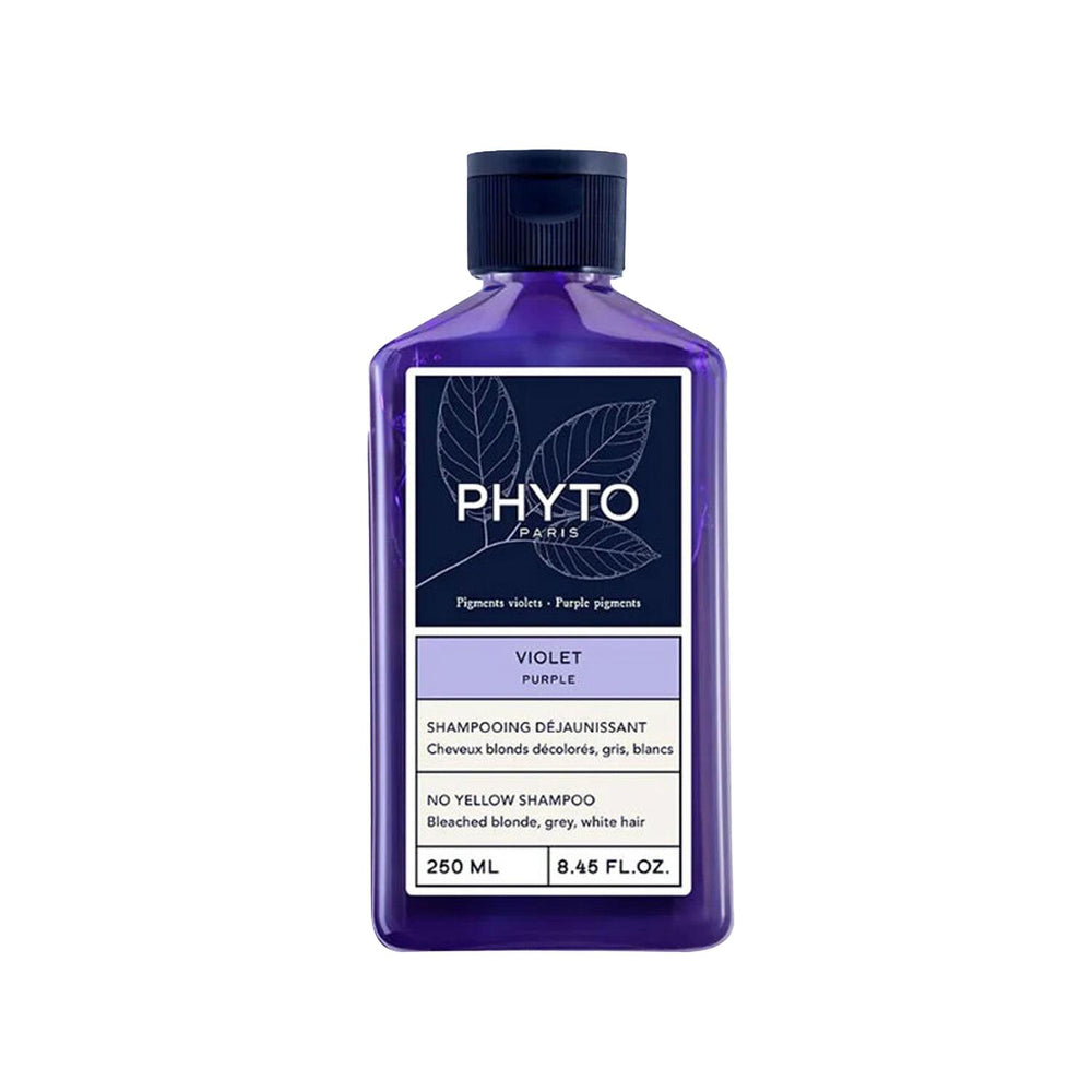 PHYTO Purple Shampoo for Blonde Hair - Color-Protecting, Brass-Reducing Formula, 8.45 fl oz - Shampoo