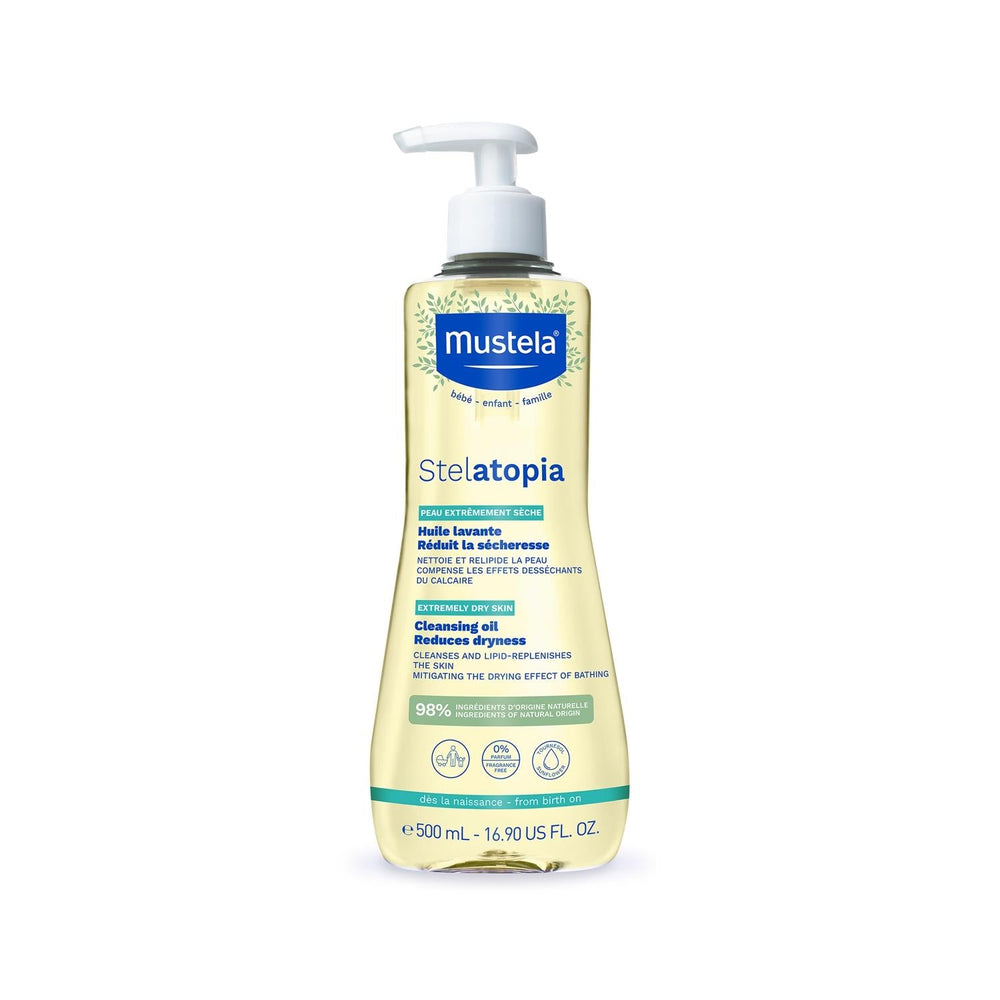 Mustela Stelatopia Cleansing Oil for Dry Skin - Natural, Vegan, Dermatologically Tested Baby Skincare - image 10