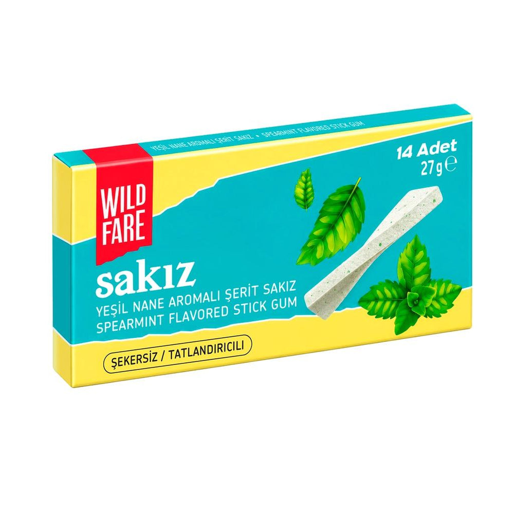 Wildfare Spearmint Flavored Strip Gum Refreshing Taste 27g