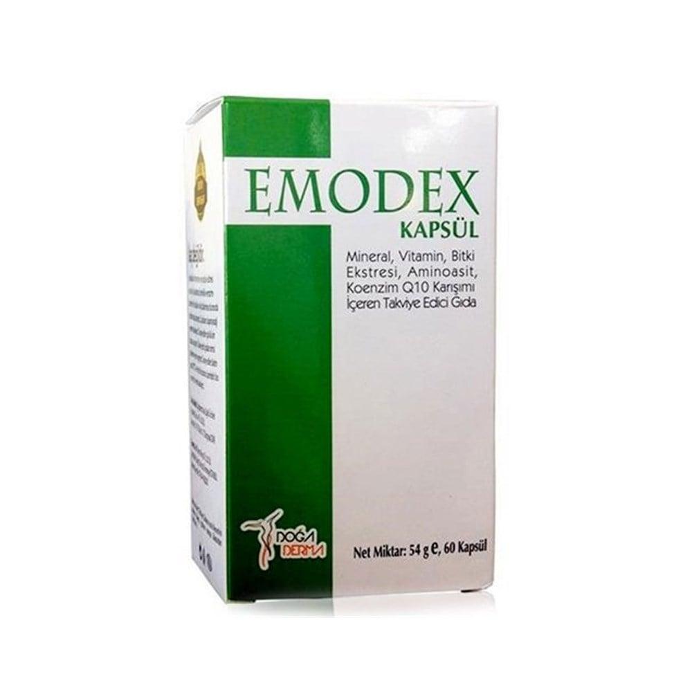 DoğaDerma Emodex Dietary Supplement - 60 Capsules for Nutritional Support, Vitamins, Minerals, Amino Acids, and Coenzyme Q10 DoğaDerma Emodex - Nutritional Support Supplement Dietary Supplement, Nutritional Support, Vitamins and Minerals, Amino Acids, Coenzyme Q10, Health Supplements, Wellness Products, Antioxidant Support, Muscle Health, Energy Production, Multivitamin, Mineral Supplements, Health and Wellness, Dietary Support, Supplement for Adults, Nutrition Capsules