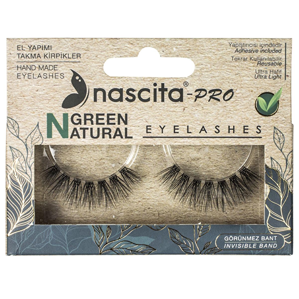 Nascita Vegan False Eyelashes Natural Green 3D - Handmade for All Eye Types Nascita Vegan False Eyelashes - Natural Green 3D Vegan false eyelashes, Natural green false eyelashes, Handmade false eyelashes, 3D false eyelashes, False eyelashes for all eye types, Vegan beauty products, Cruelty-free eyelashes, Natural eye makeup, Dramatic eye looks, Easy to apply false eyelashes, Black false eyelashes