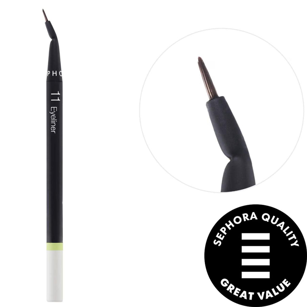SEPHORA COLLECTION Essential Eyeliner Brush - Precision Angled Vegan Makeup Brush for Perfect Winged Liner SEPHORA Eyeliner Brush - Precision Vegan Makeup Tool eyeliner brush, precision eyeliner, vegan makeup brush, sustainable beauty tools, angled makeup brush, makeup essentials, cruelty-free beauty, eco-friendly cosmetics, SEPHORA COLLECTION, beauty tools, makeup brushes, vegan beauty, sustainable cosmetics